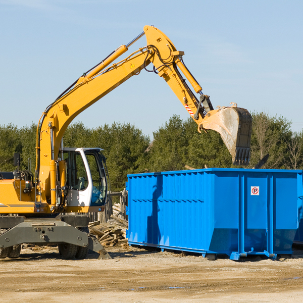 what are the rental fees for a residential dumpster in Millcreek